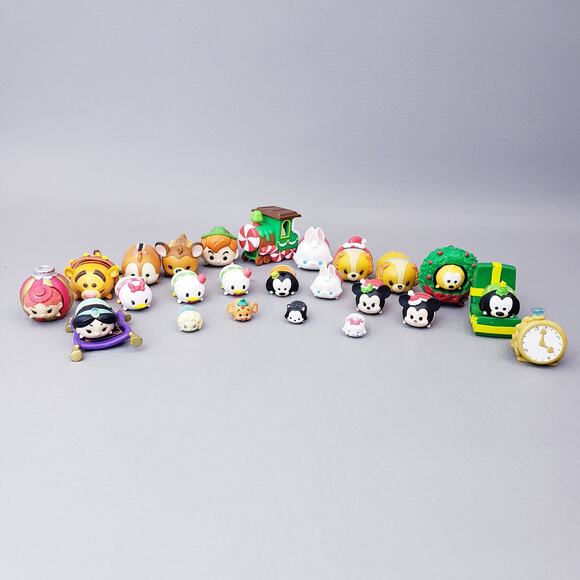 Lot of 23 Disney Tsum Tsum & 6 Accessories Multiple Sizes Some Duplicates - Picture 1 of 16